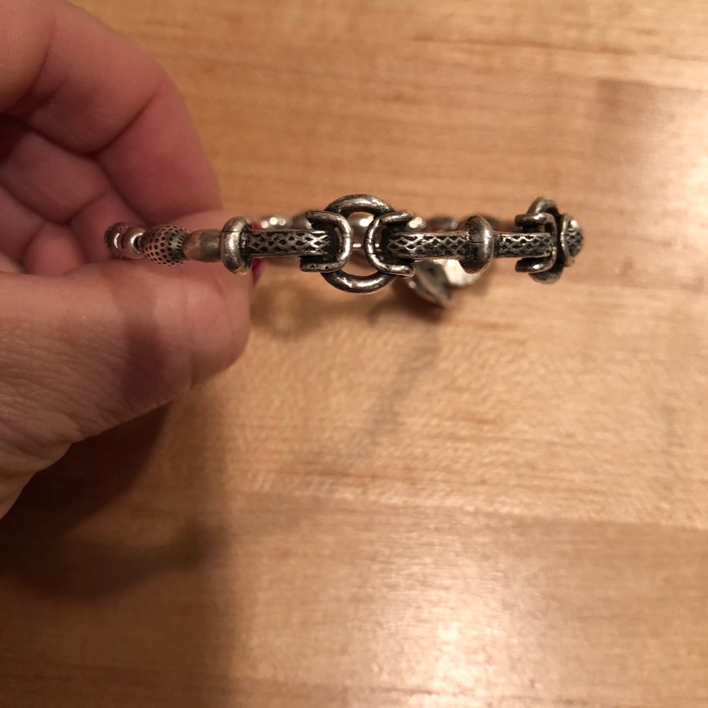 Alex and Ani silver beaded wrap